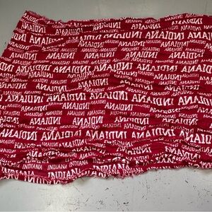 ZooZatz Woman’s IU Indiana University College Red & White Logo Scarf / Wrap